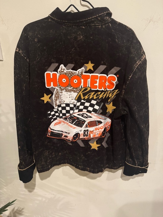 Hooters Jackets & Blazers - Hooters Black Jacket with Orange and White Logo